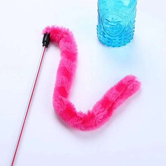 Guangdong Cat Stick Plush Toy Funny Interactive Feather Toy