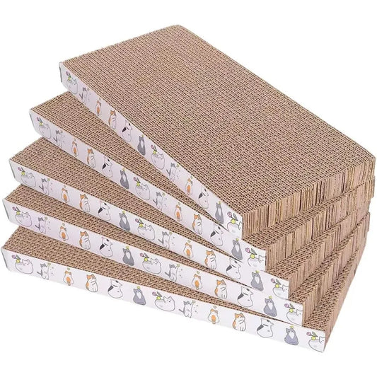 High-concerned Cat Scratcher Toys 5 Pack Reversible Cardboard Posts