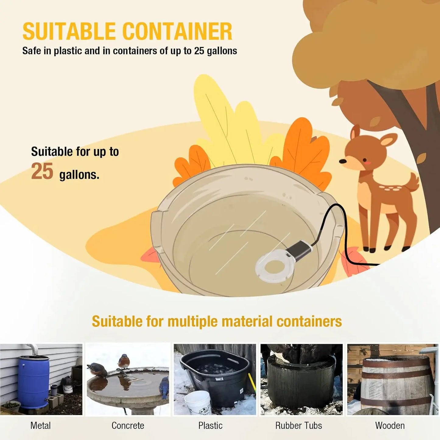 Stock Tank Heater Cast Aluminum Thermostatic Control