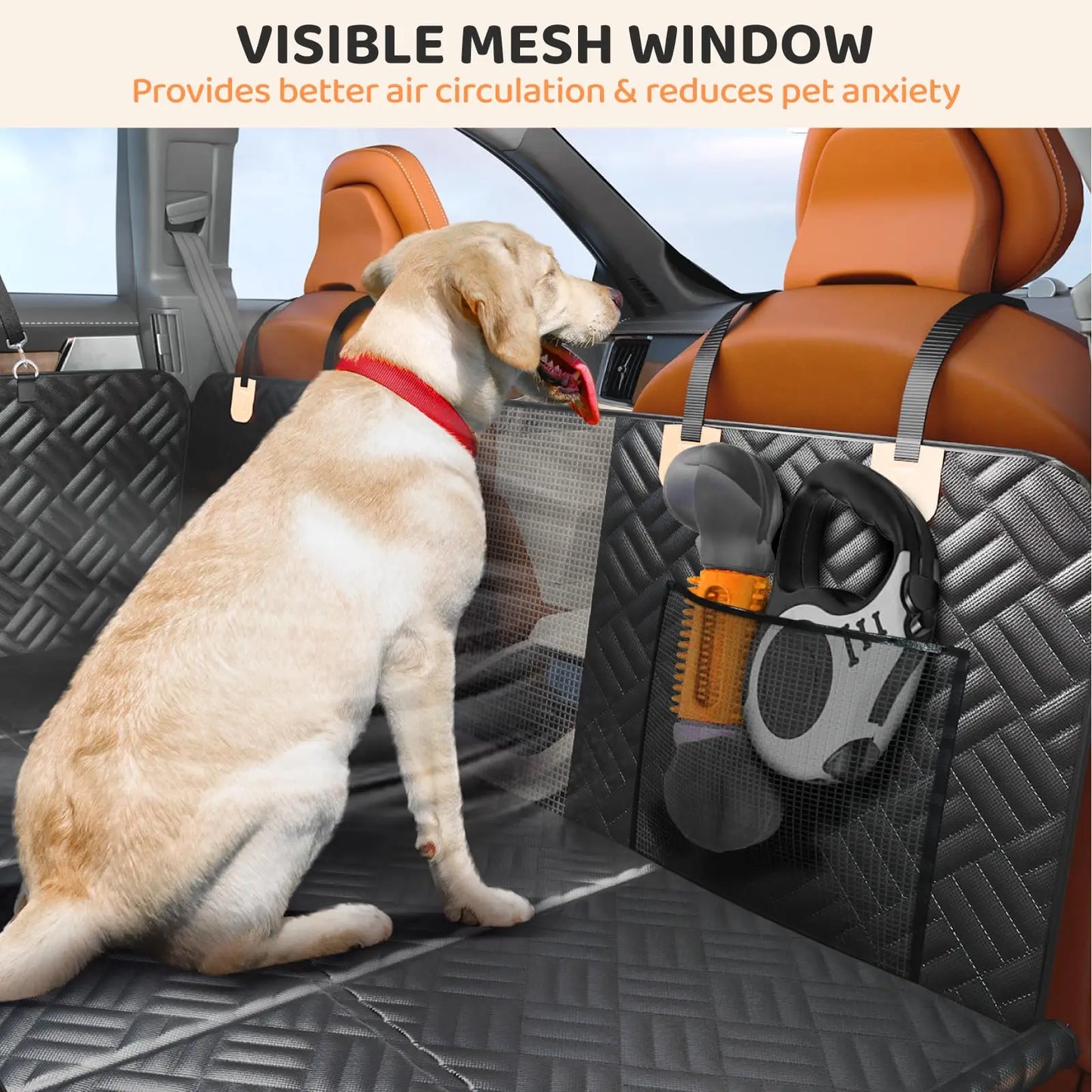 Dog Car Seat Cover Hammock Heavy Duty Backseat Extender