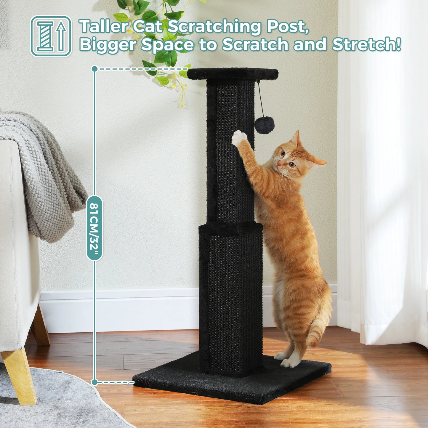 PAWZ Road Ultimate Cat Scratching Post For Indoor Cats Sisal