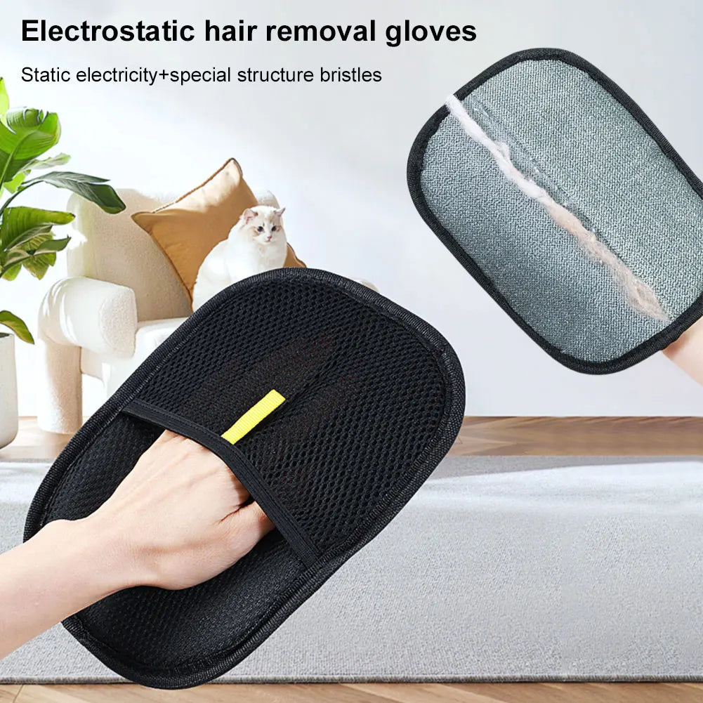 NONECN Double Sided Pet Hair Remover Gloves Cats And Dogs