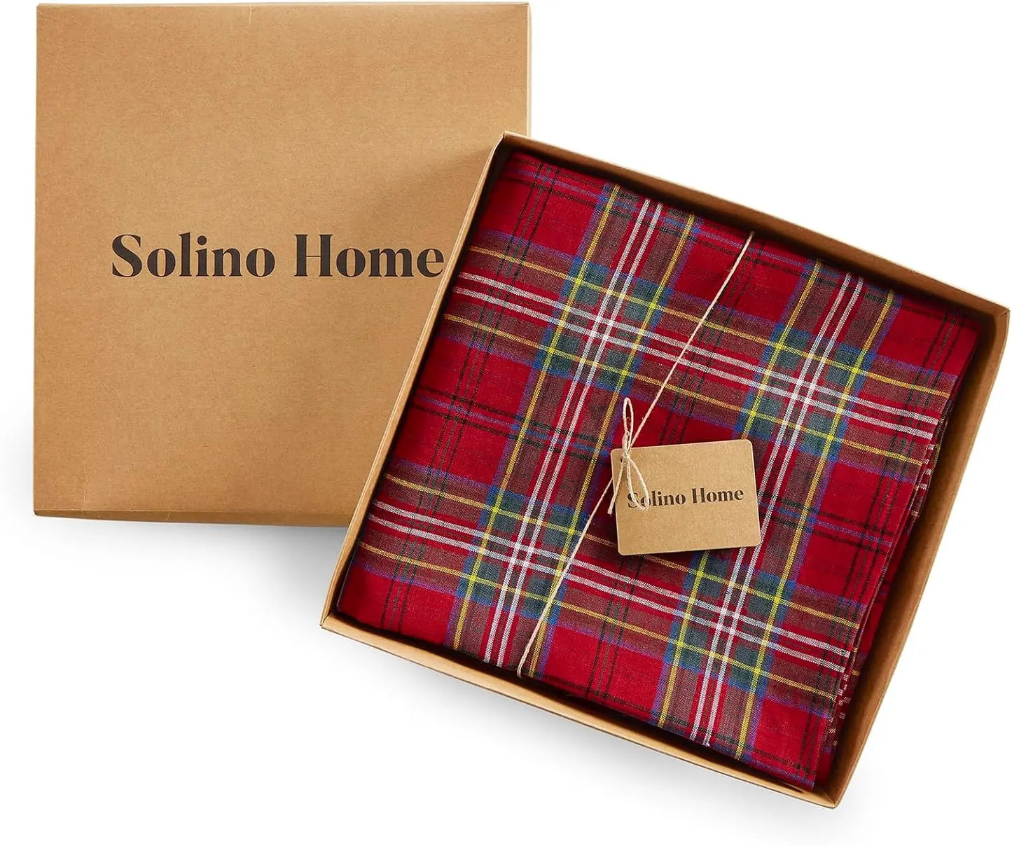Solino Home Linen Tablecloth 100 Percent Pure Linen Machine Washable