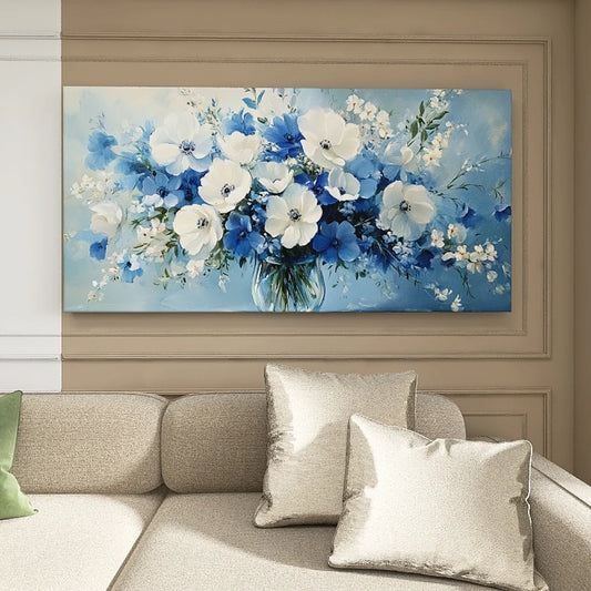 Hign-concerned Solid Pine Wood Frame Canvas Wall Art