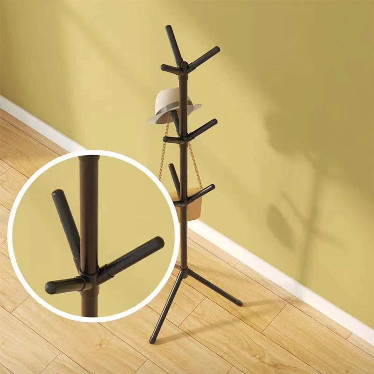 Free Standing Clothes and Hats Rack Tree Branch Style