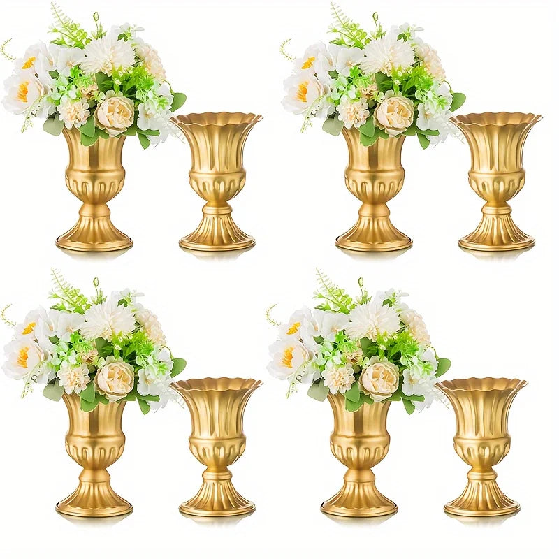 Metal Flower Vase For Garden Table Decor Decorative Home Accent