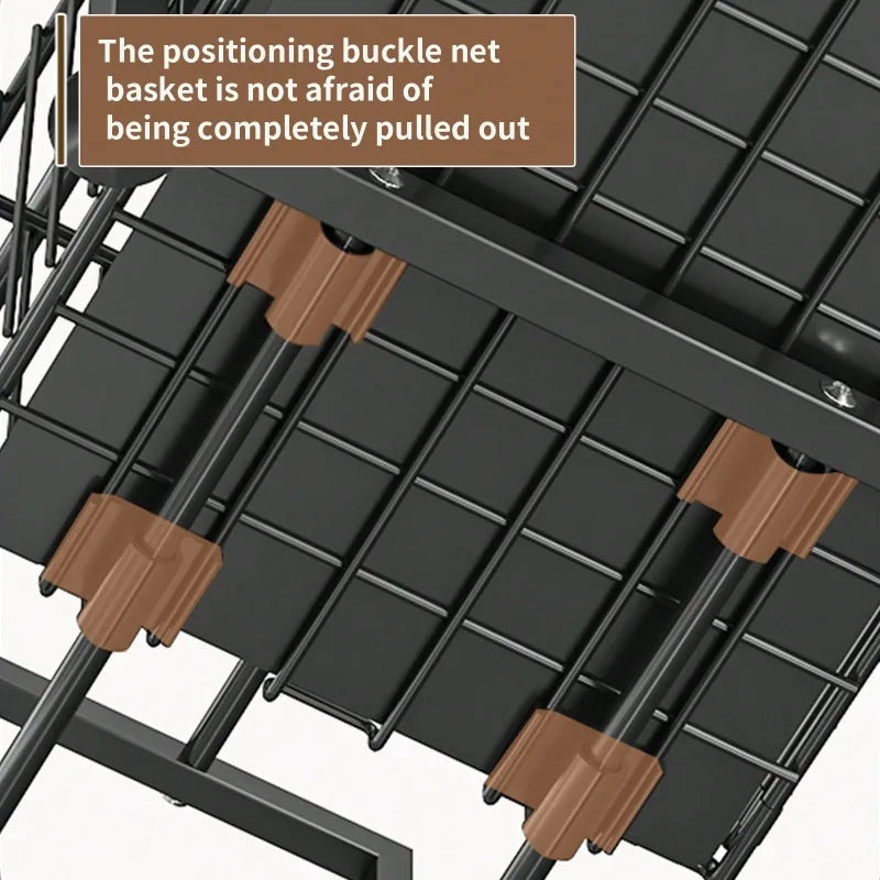 AEHOME Pull Out Under Sink Rack 2 Tier Sliding Organizer