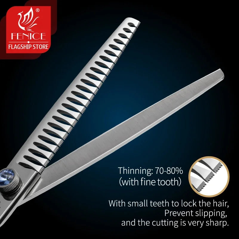 Fenice Professional Pet Grooming Scissors Thinning For Dogs