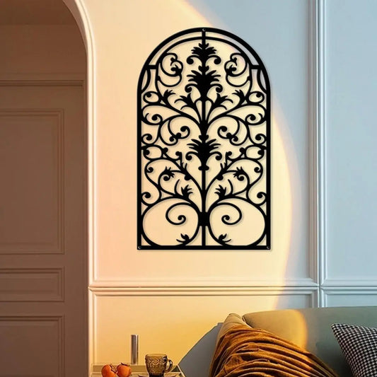 HELLOYOUNG European Style Iron Art Flower Window Decor