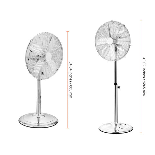 SucceBuy Pedestal Fan Oscillating 75 Degree 3 Speed