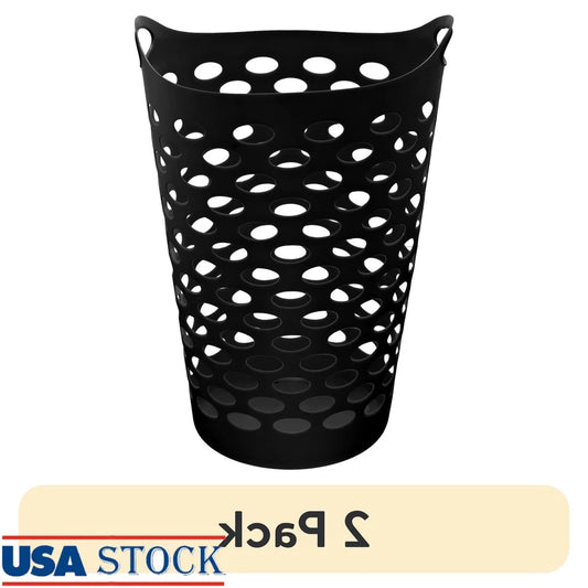 NONECN 2 Pack Flexible Laundry Hamper With Carrying Handles