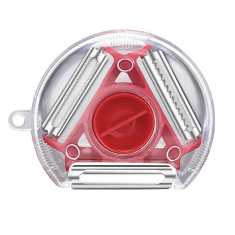 YOCITY 3 In 1 Magic Trio Peeler Set Slicer Shredder Julienne