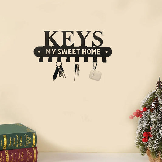 HELLOYOUNG Sweet Home Key Holder Wall Mounted Hooks Coat Rack