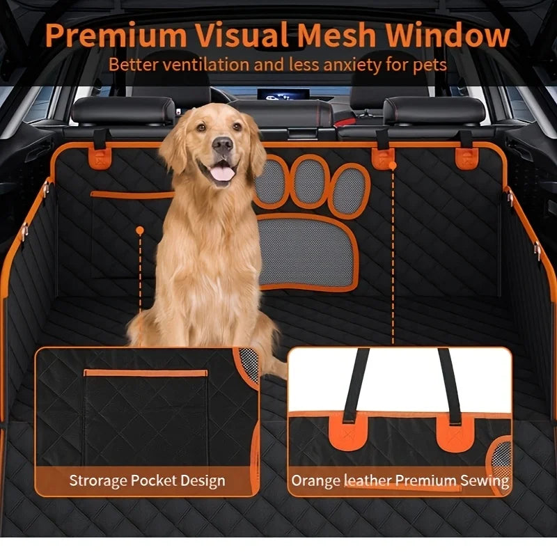 NONECN Dog Seat Cover Hammock for Cars Anti Slip Rear