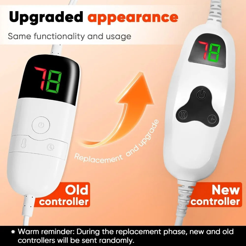 Heated Electric Throw Blanket With 10 Heat Levels Auto Off