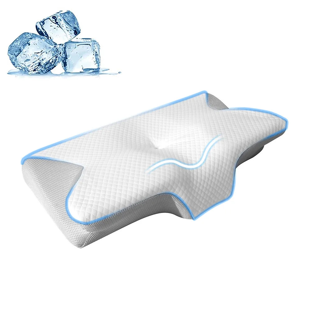 NONECN Memory Foam Cervical Pillow 2 In 1 Ergonomic Neck Support
