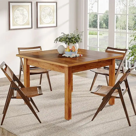 TANGXU Rustic Wood Dining Table Farmhouse Kitchen Living