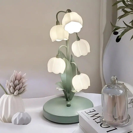 Solar Lily of the Valley Flower Lamp for Home Bedside