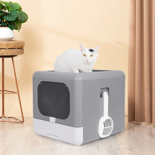 Feature Modern Cat Litter Box Self Cleaning Hidden Potty