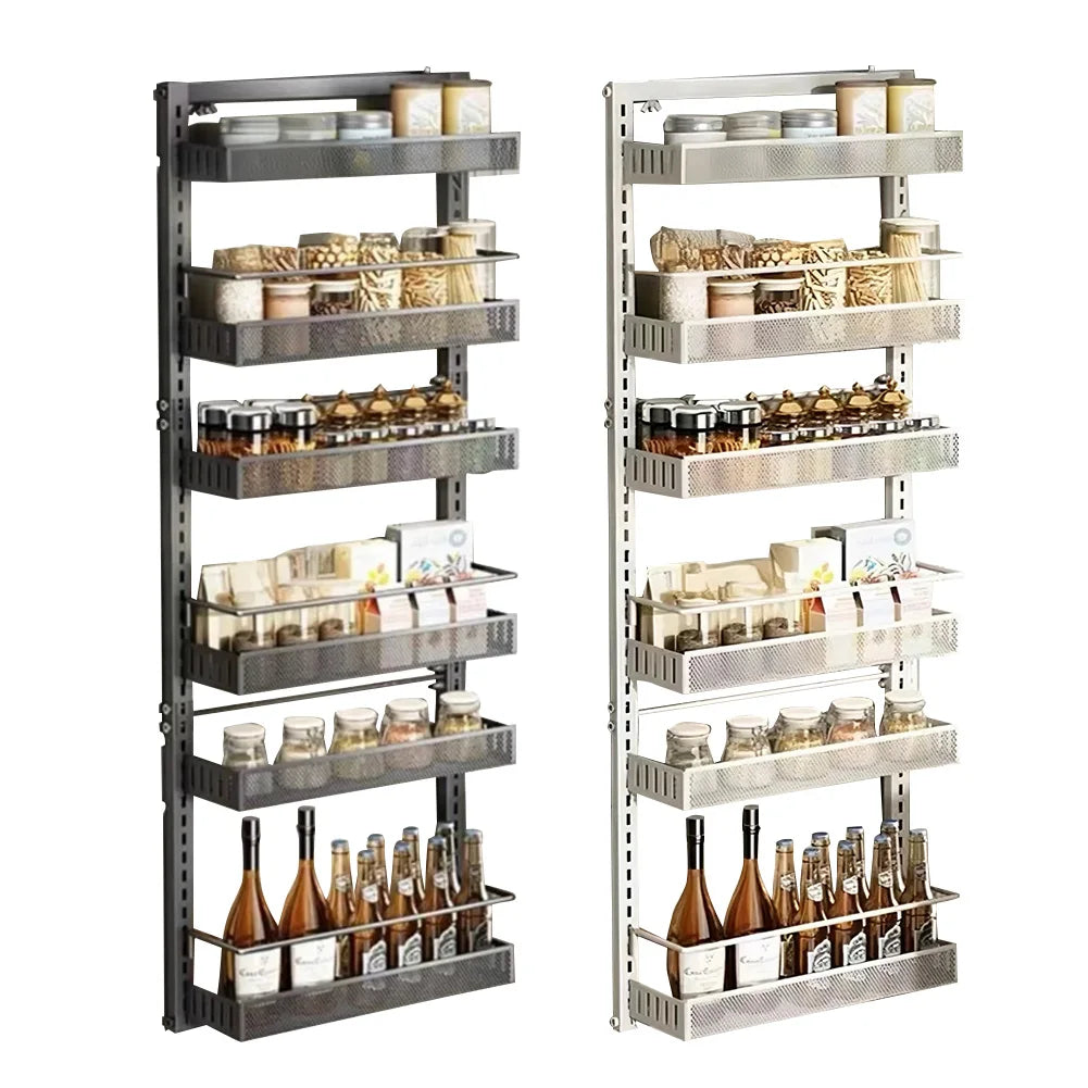HiMISS 6Tier Over The Door Pantry Organizer With Adjustable Baskets