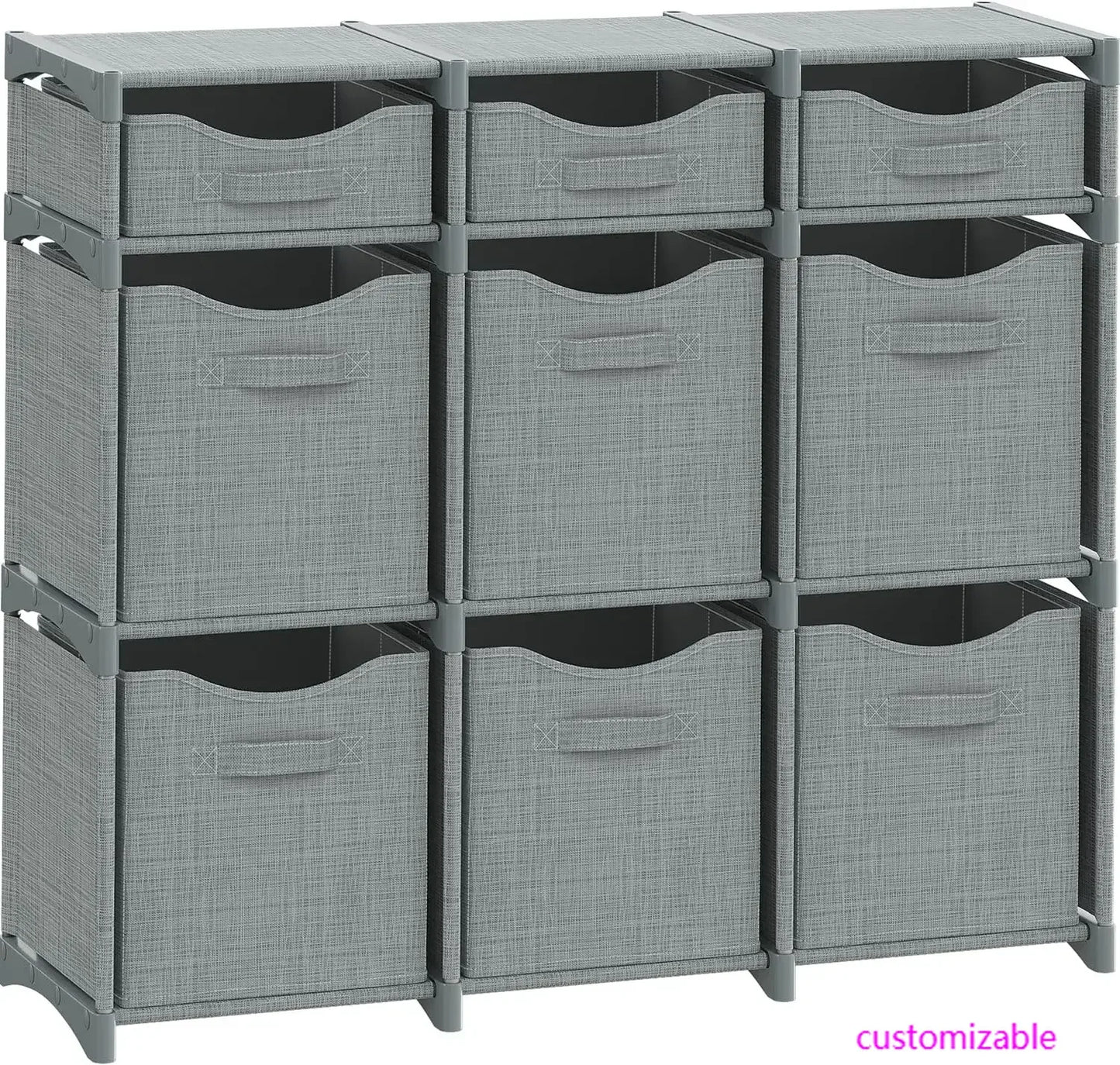 High Concerned 9 Cube Closet Organizers With Drawers And Bins