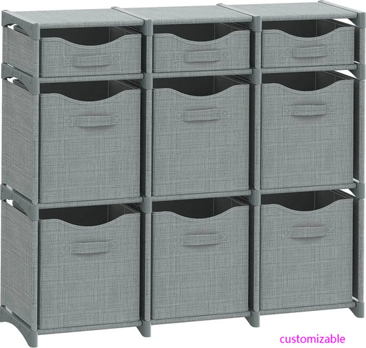 High Concerned 9 Cube Closet Organizers With Drawers And Bins