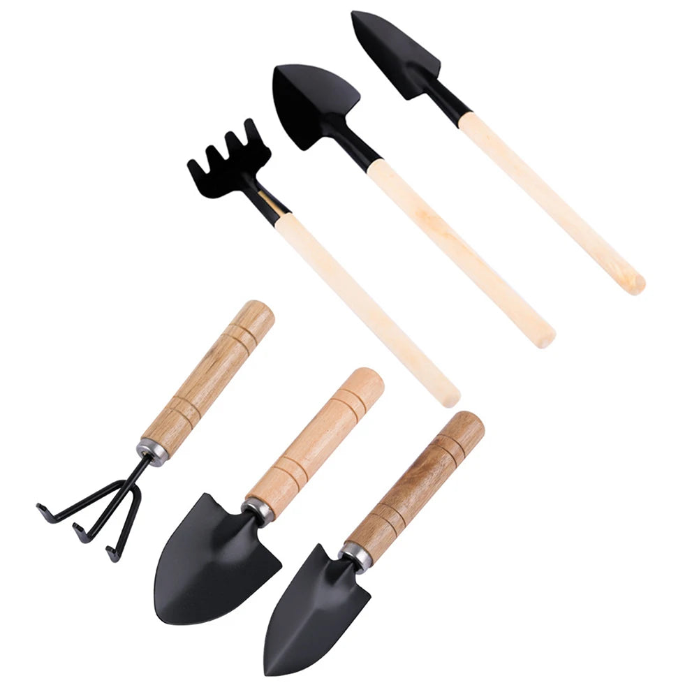 Alloet 3Pcs Shovel Rake Spade Garden Tool Set For Kids