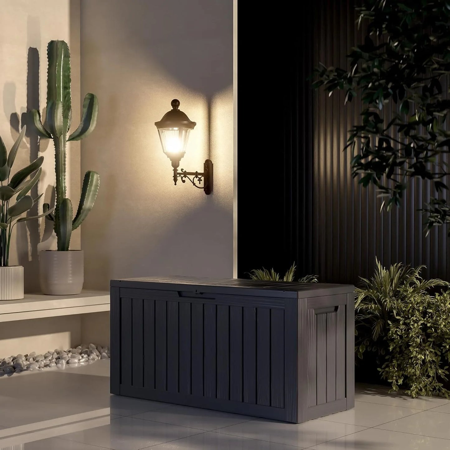 Waterproof Deck Box Lockable Outdoor Storage For Patio Furniture