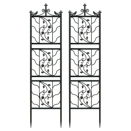 Hign Concerned Metal Garden Trellis 2 Pack Grid Panels