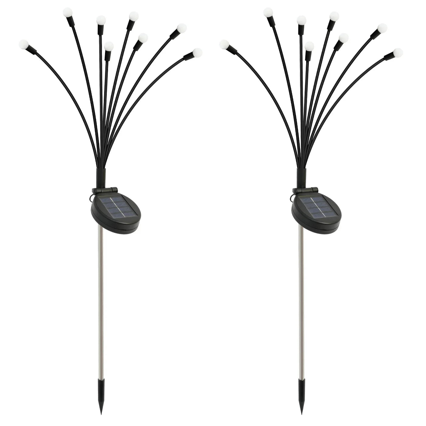 8-Head Solar Firefly Lights LED Outdoor Waterproof Garden Pathway