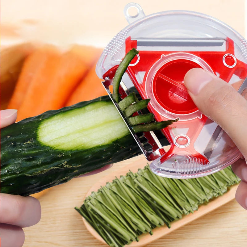 YOCITY 3 In 1 Magic Trio Peeler Set Slicer Shredder Julienne