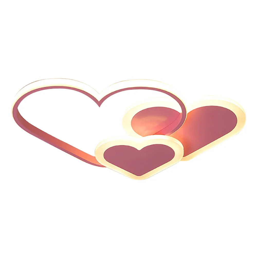 Heart Shaped LED Ceiling Lamp With Remote Control 3000K 6000K