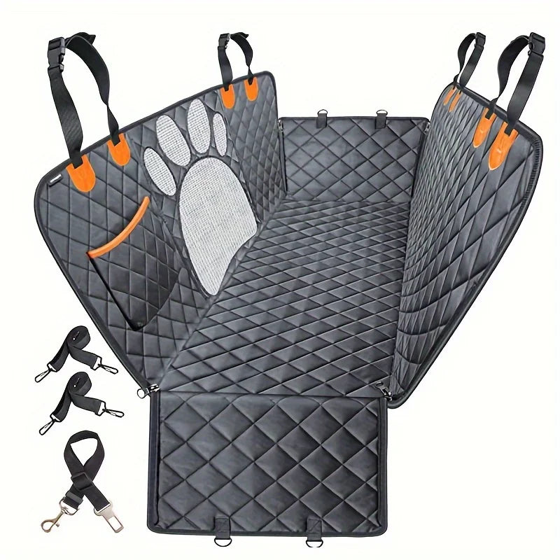 NONECN Dog Seat Cover Hammock for Cars Anti Slip Rear