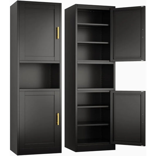 Metal Storage Cabinet With Two Doors For Bathroom Use