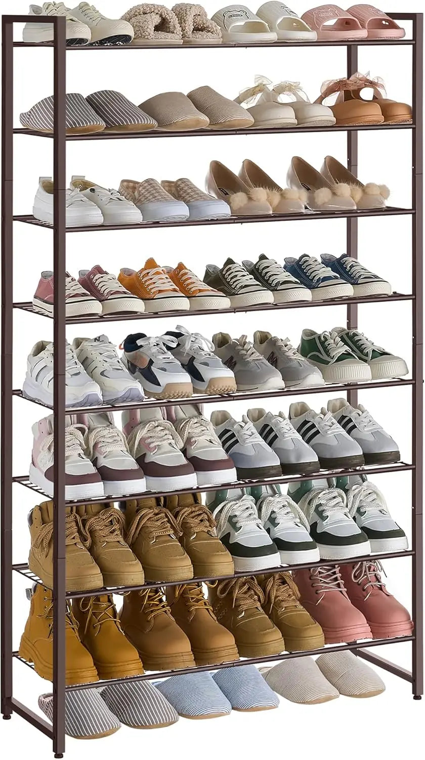 Hign-concerned Metal Shoe Organizer 8 Tier Garage Rack