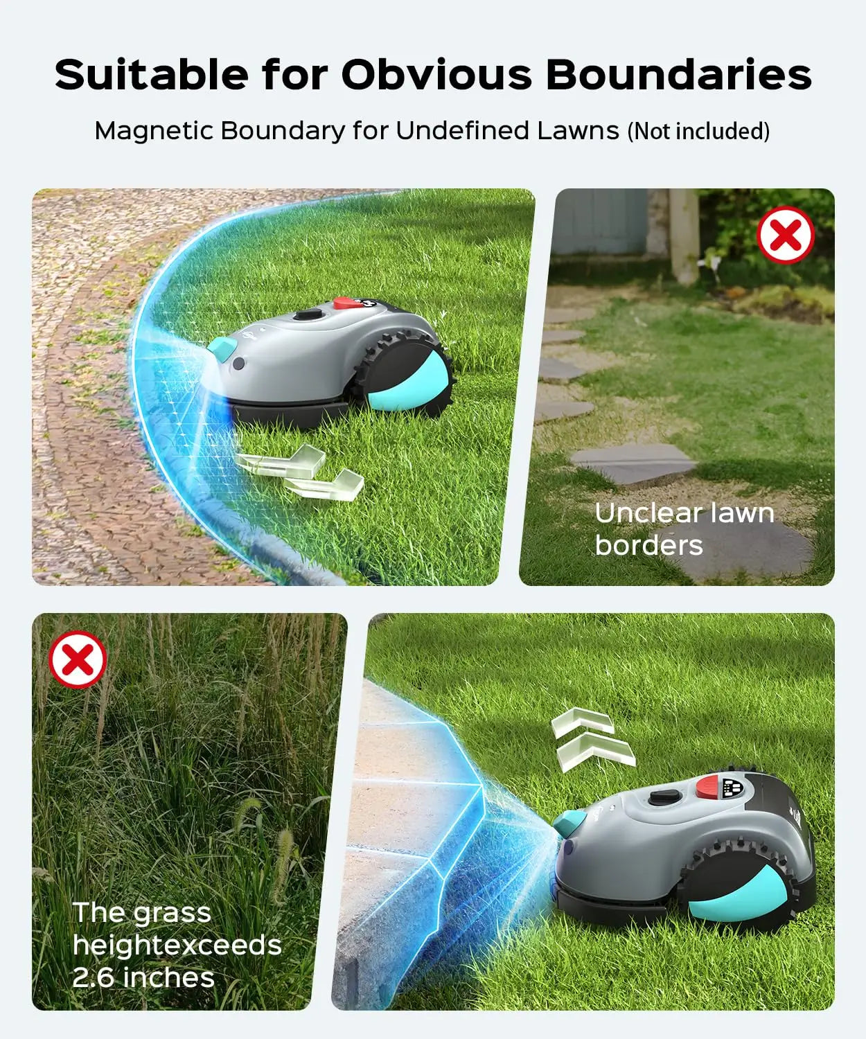 V100 Robotic Lawn Mower With Visual Navigation And Obstacle Avoidance