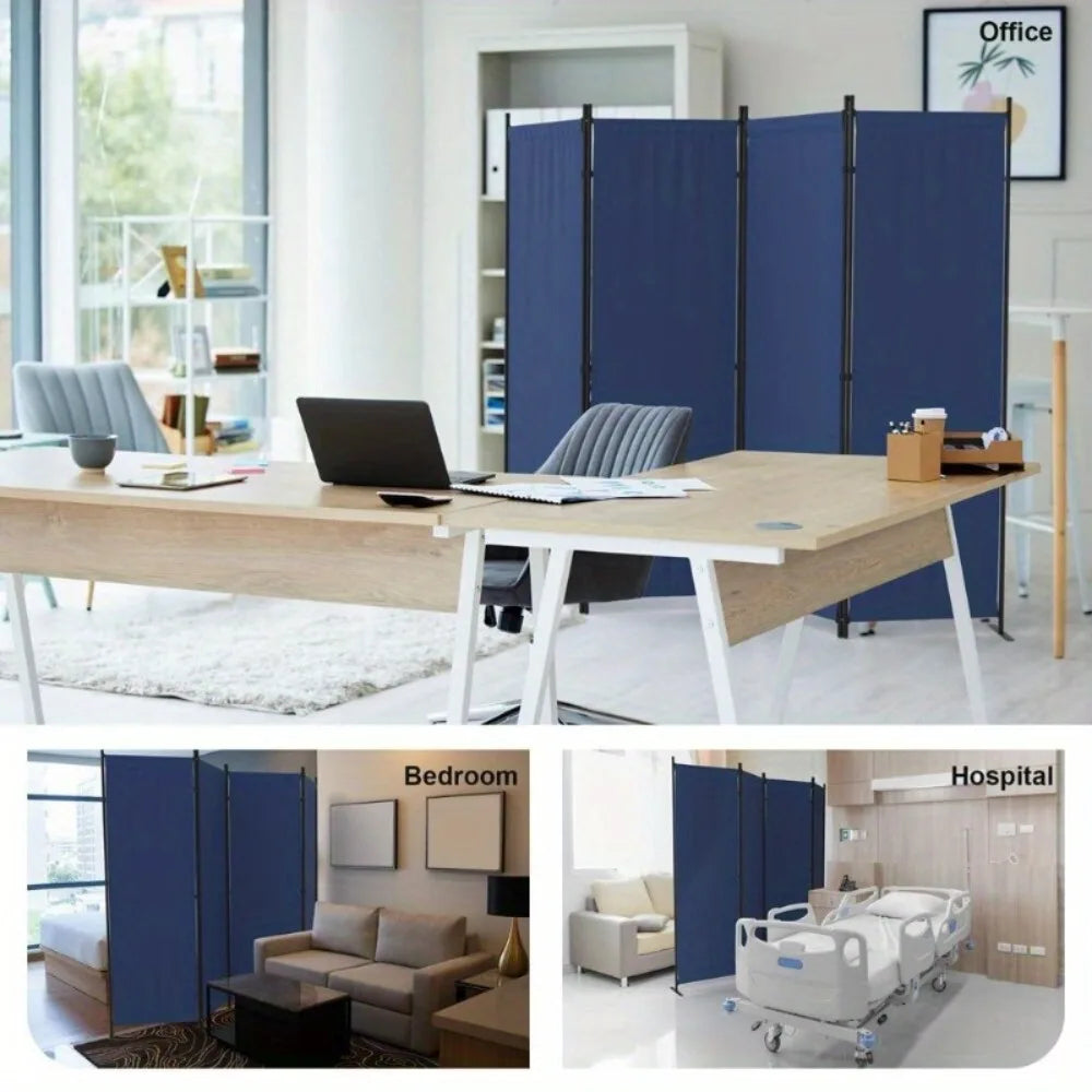 Hign-concerned 4 Panel Folding Privacy Screen Room Divider
