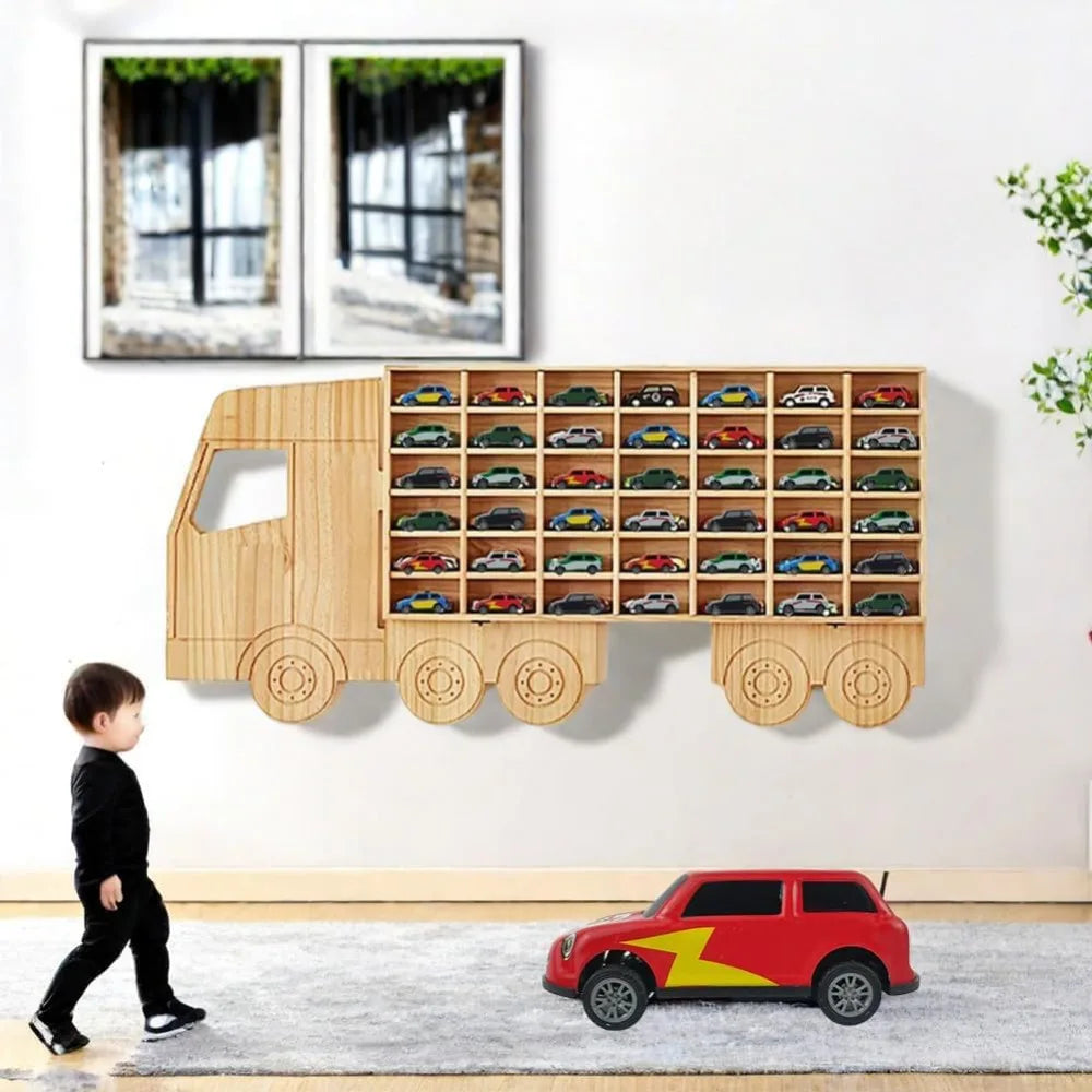 Hign-concerned Wooden Diecast Car Display Rack Holds Cars