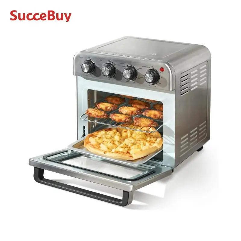 SucceBuy 18L 1700W Air Fryer Toaster Oven Stainless Steel