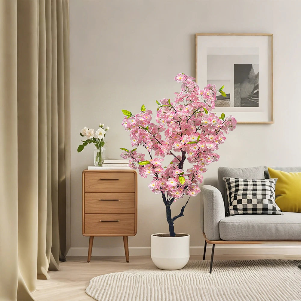 HiMISS Artificial Cherry Blossom Tree For Home And Office Decor