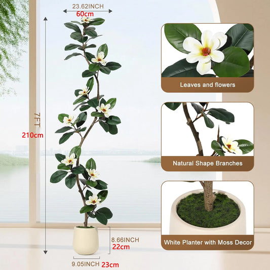 CN Guangdong Artificial Magnolia Tree Floor Plant Planter