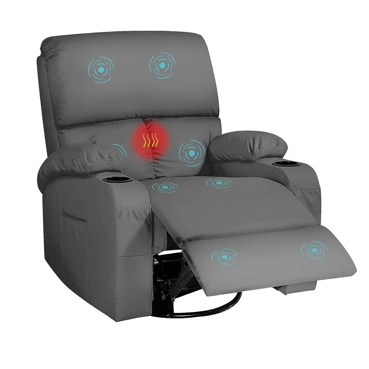 XIAOLANG Rocking Recliner Chair With Massage And Heat