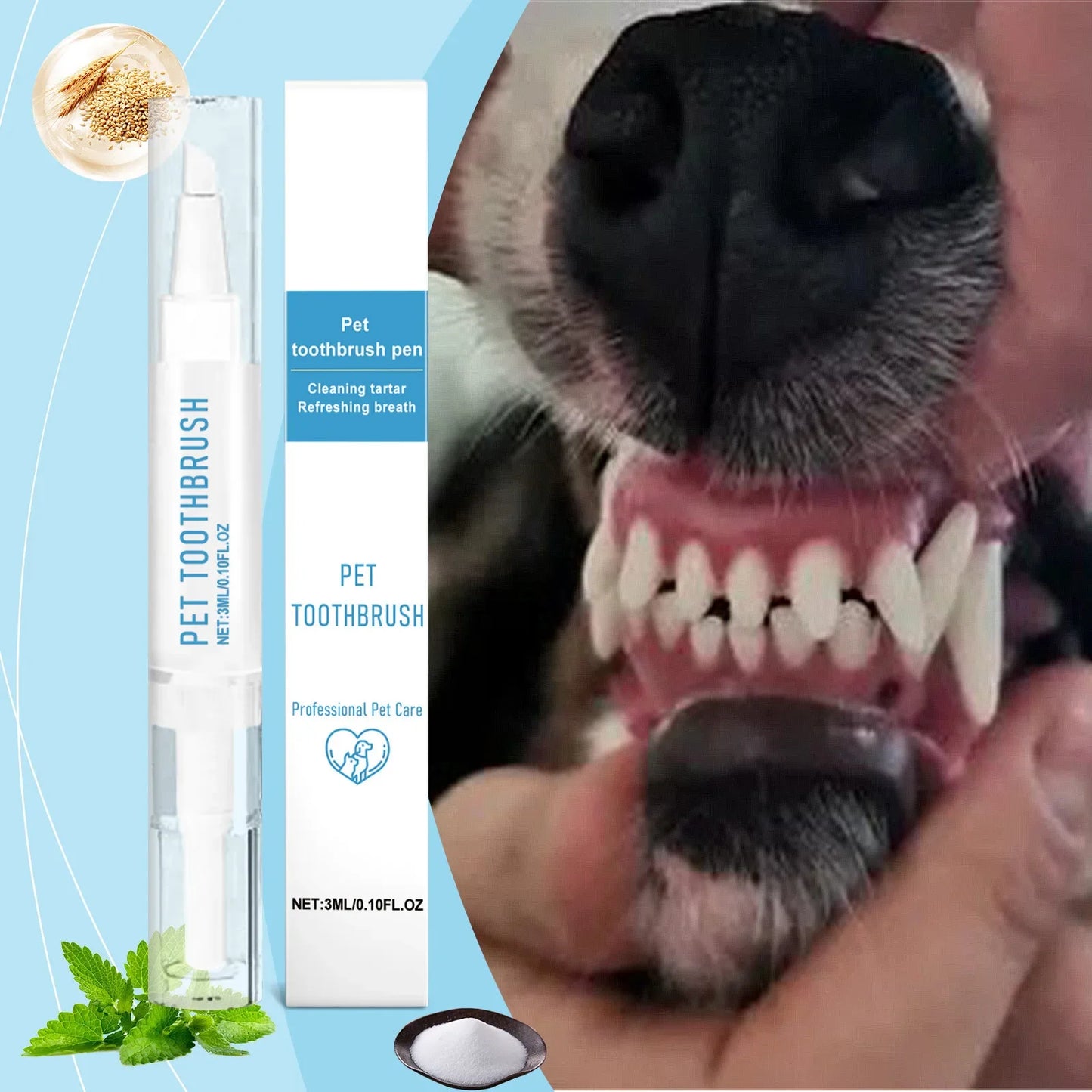 Pet Toothbrush Pen Teeth Cleaning Tool For Dogs And Cats