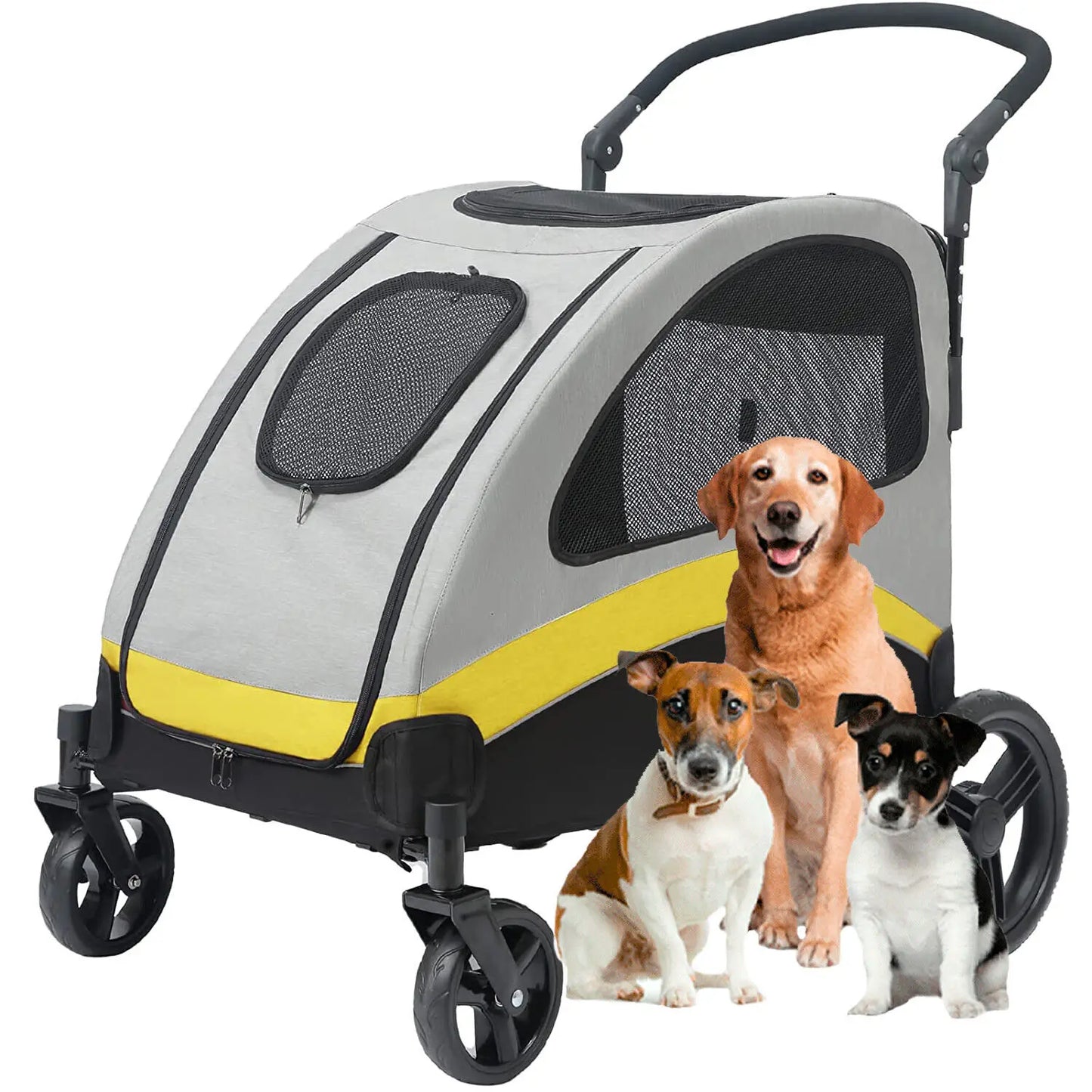Dog Stroller Pet Jogger Wagon Foldable Travel Trolley Carrier