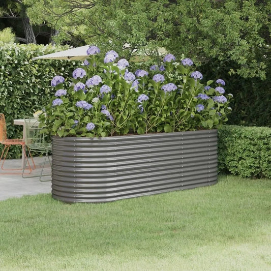 Powder Coated Steel Garden Raised Bed For Outdoor Planting