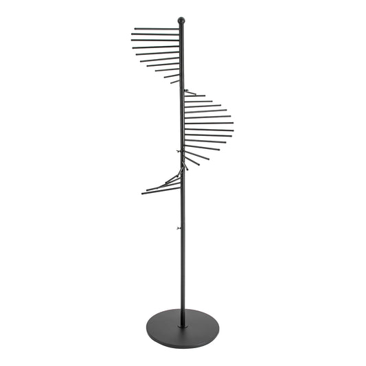 Freestanding Scarf Organizer With Metal Spiral Holder