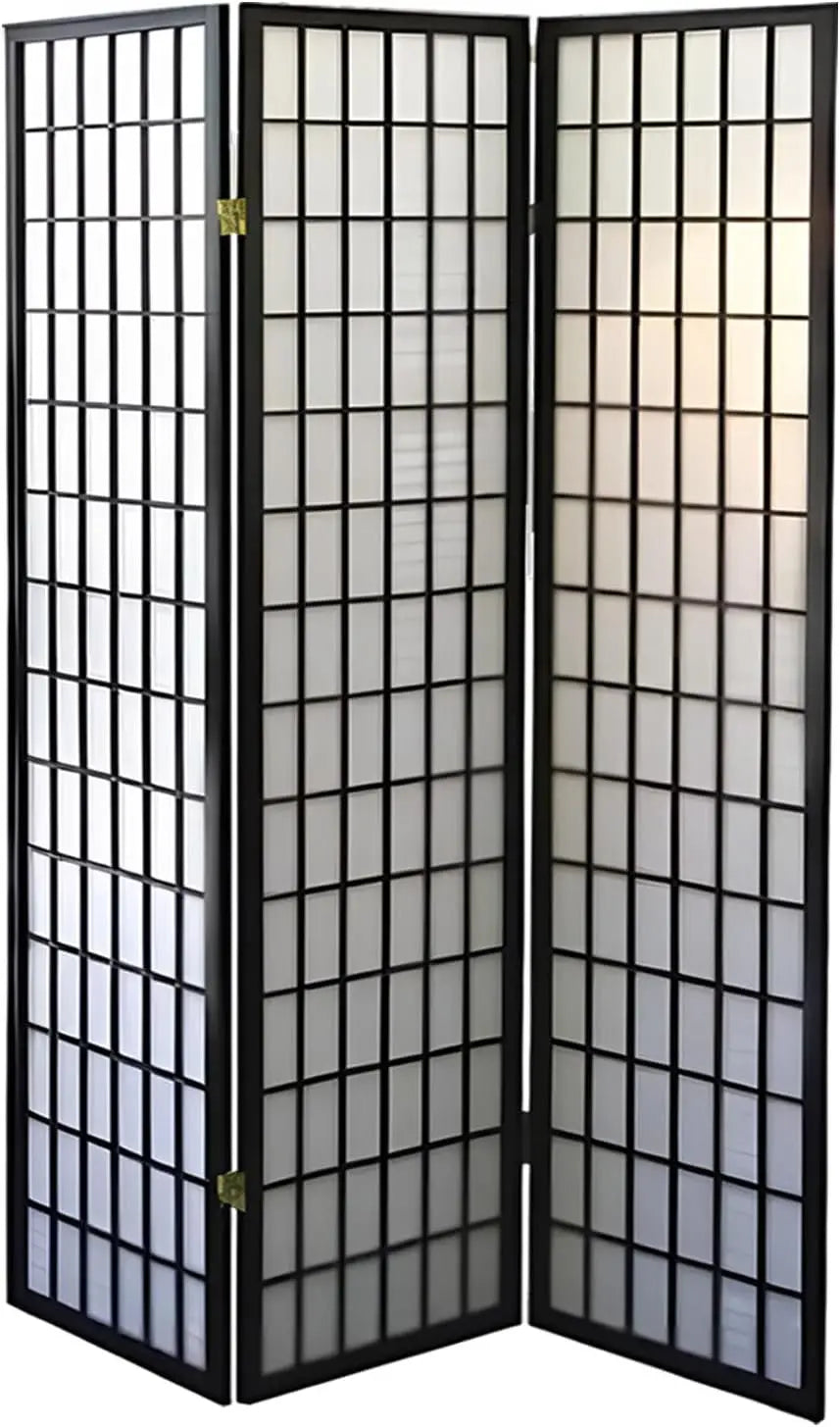 ZHUOTING Japanese Style Room Screen Divider Panel Foldable