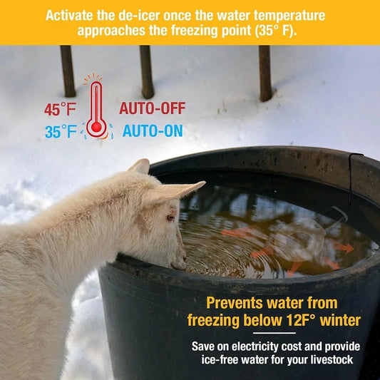 Stock Tank Heater Cast Aluminum Thermostatic Control