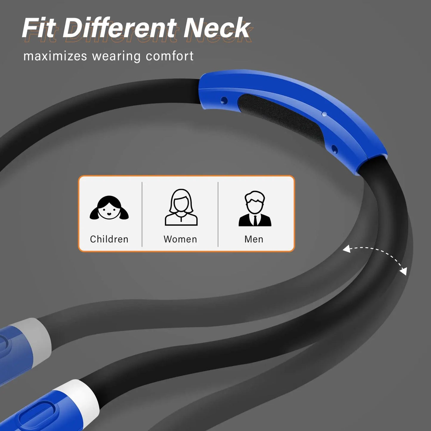Hands Free Rechargeable Neck Reading Light With Adjustable Brightness