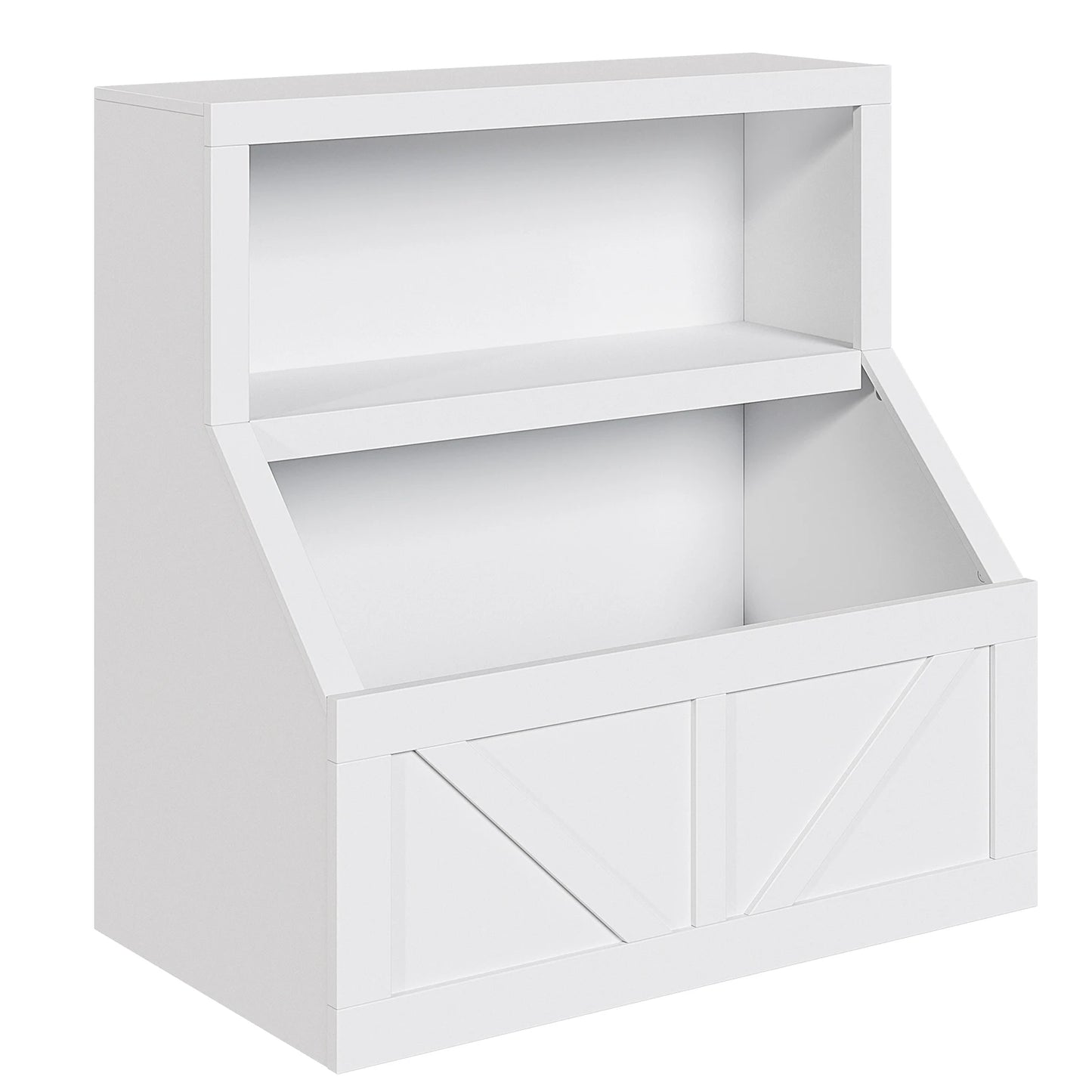 Kids Wooden Toy Storage Organizer With Cubby Bookshelf